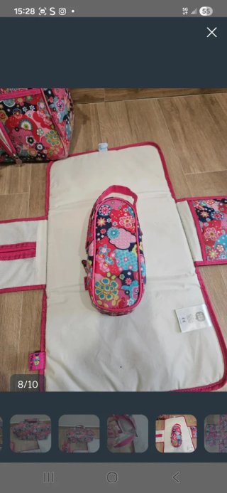 Cambiador de viaje estampado