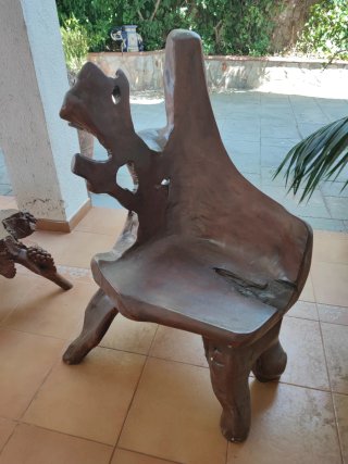 Conjunto Muebles Madera Tallada