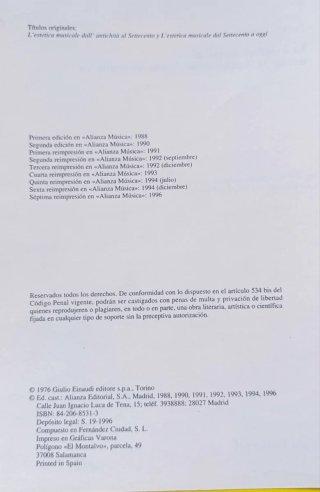 ESTETICA MUSICAL DESDE LA ANTIGUEDAD HAS
