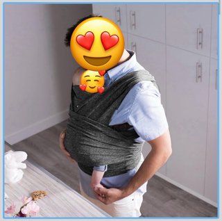 Mochila Porta Bebé Gris