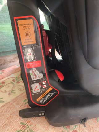 Silla coche grupo 1 negra