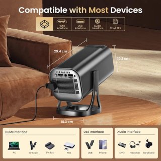 Proyector Portátil 4K WiFi Bluetooth