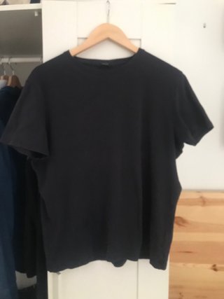 Camiseta Negra Massimo Dutti Hombre