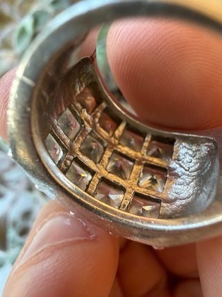 Anello Argento 925 Pavé Pietre