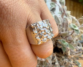 Anello Argento 925 Pavé Pietre