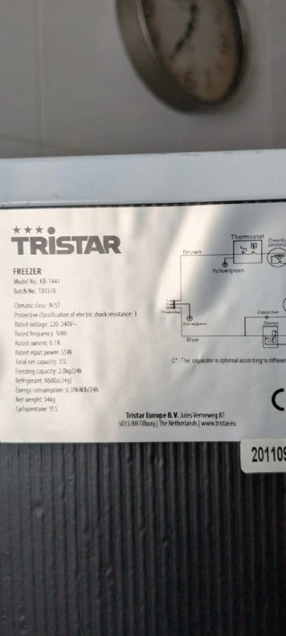 Mini congelador Tristar
