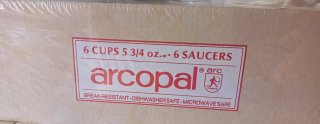 Juego de café Arcopal floral