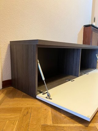 Mueble de Almacenamiento Marrón y Blanco