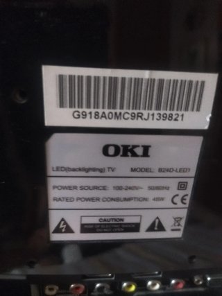 Televisor OKI Negro