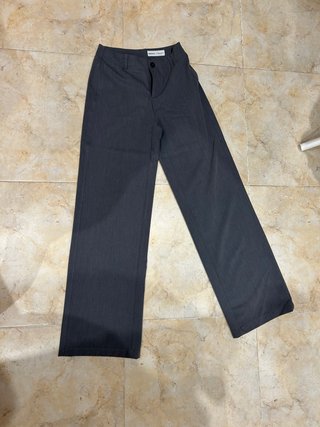 Pantalones de traje grises