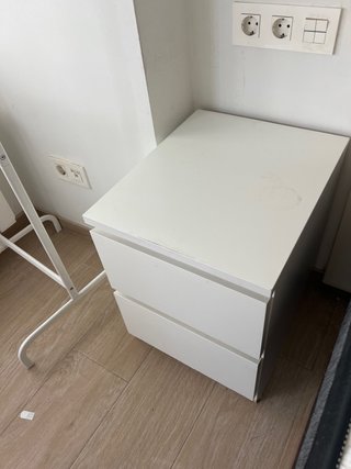 2 Mesitas de Noche Ikea Blancas