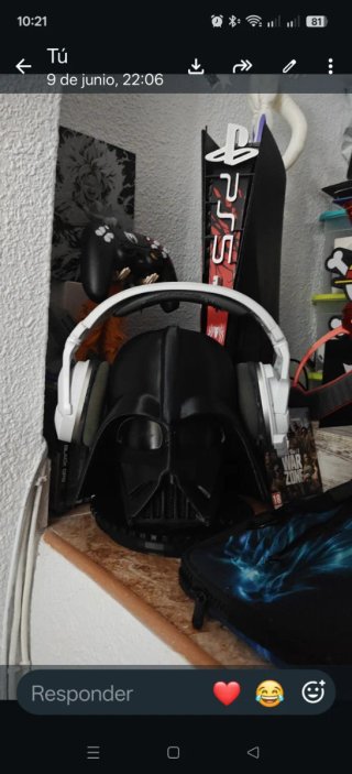Casco Darth Vader Negro AURICULARES