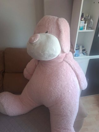 Peluche grande rosa