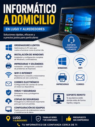 Informático a domicilio | PCs, WiFi y Windows