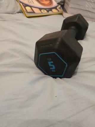 Mancuerna negra 5kg