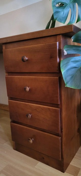 Escritorio de madera maciza (de pino)
