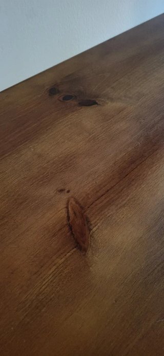 Escritorio de madera maciza (de pino)