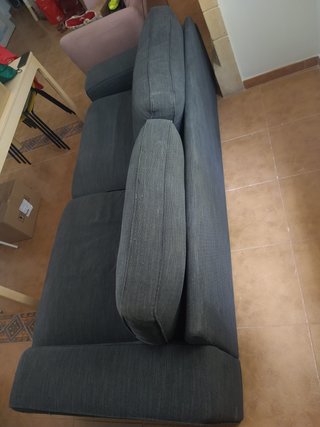 Sofá 2 plazas IKEA poliéster azul Negociable