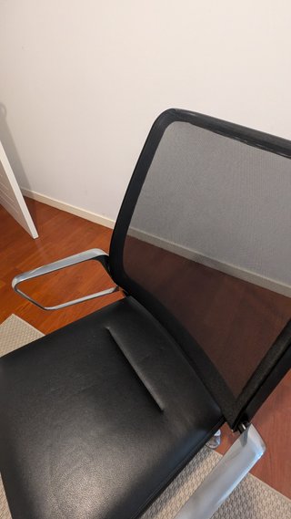 Sillón oficina Interstuhl negro cuero