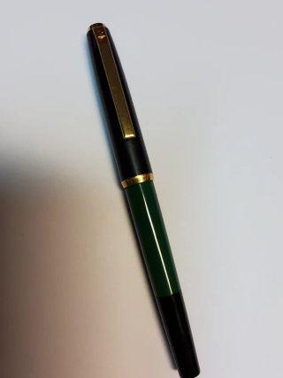 Penna stilografica Pelikan verde e nera