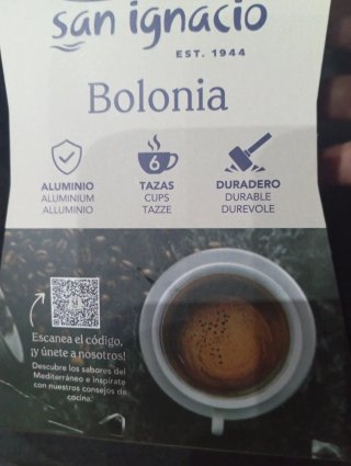 Cafetera San Ignacio Bolonia  6 tazas azul. NUEVA