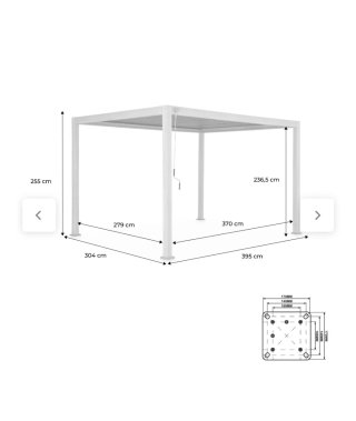 Pérgola Bioclimática Triomphe 3x4m