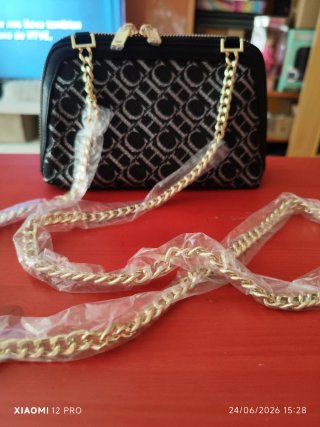 Bolso CHCH Negro Monogram Cadena Dorada