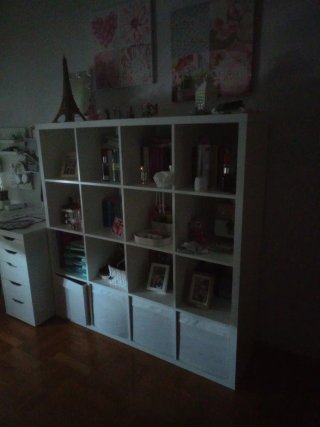Estantería Ikea cubos blanca