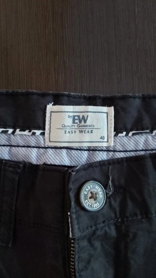 Pantaloni chino neri da uomo, skinny fit