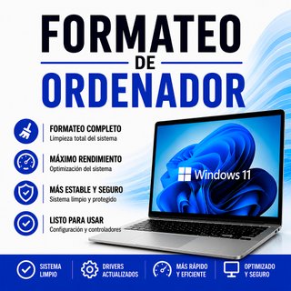 FORMATEO DE ORDENADOR Y PORTÁTILES