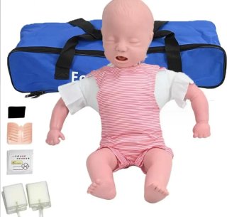 Maniquí Bebé para RCP con Bolsa+Rollo de máscaras.