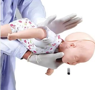 Maniquí Bebé para RCP con Bolsa+Rollo de máscaras.