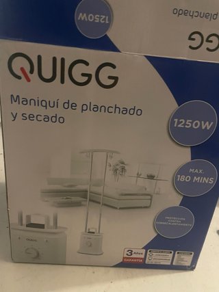 QUIGG Maniquí de Planchado y Secado 1250W