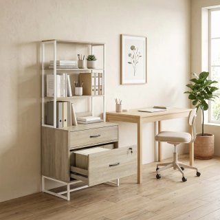 Mueble Archivador con Estantería