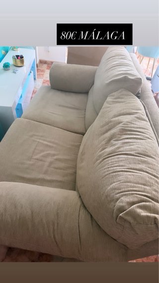 Sofá Cama Beige Casi Nuevo
