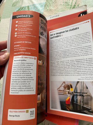 Libro Matemáticas A 4 ESO Oxford - GENiOX 3 unid