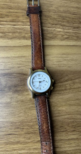 Timex Indiglo Donna Oro Cinturino Pelle Originale