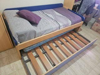 Cama doble extensible 90x200cm