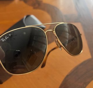 Gafas Ray-Ban Polarizadas Aviador Dorado Unisex