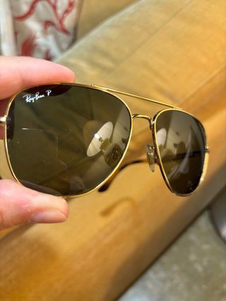 Gafas Ray-Ban Polarizadas Aviador Dorado Unisex