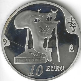 Monedas 10€ Plata Proof Dalí (3 uds)