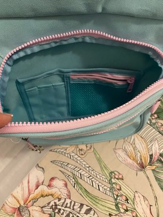 Mochila Munich azul y rosa