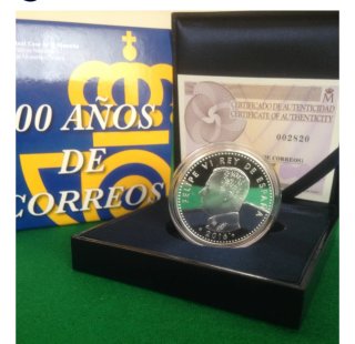 Moneda 10€ Plata Correos 2016 España Proof