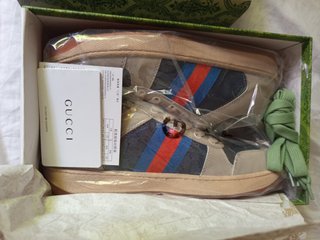 Zapatillas  Retro Beige y Azul Talla 44