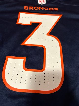 Camiseta NFL Denver Broncos #3 Nike Azul/Naranja