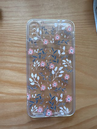Funda Móvil iPhone XS MAX Floral Transparente