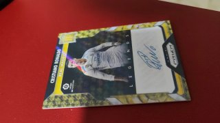 Carta Firma Cristiano Ronaldo Real Madrid Panini