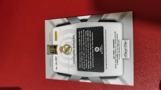 Carta Firma Cristiano Ronaldo Real Madrid Panini