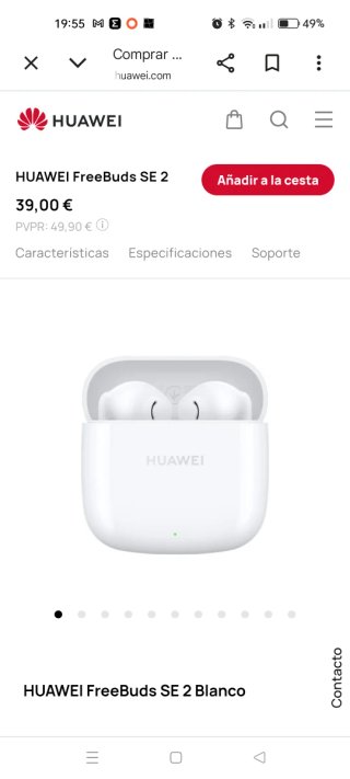 Auriculares Huawei Freebuds SE 2 Blancos