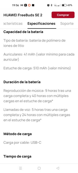 Auriculares Huawei Freebuds SE 2 Blancos
